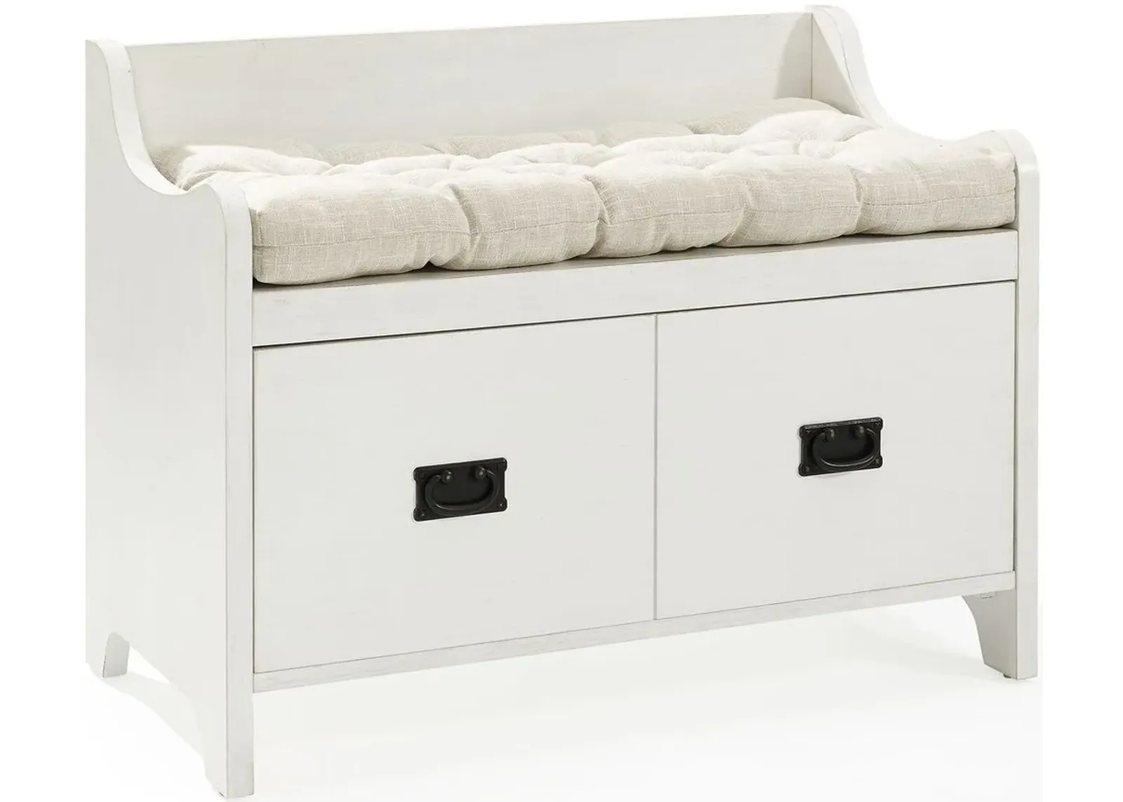 Crosley Furniture® Fremont Distressed White Entryway Bench