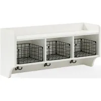 Crosley Furniture® Fremont Distressed White Entryway Shelf