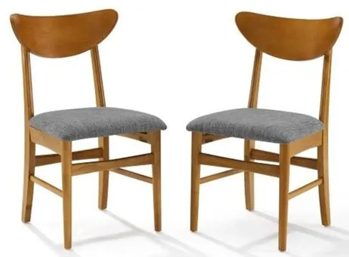 Crosley Furniture® Landon 2-Piece Acorn/Gray Dining Chairs