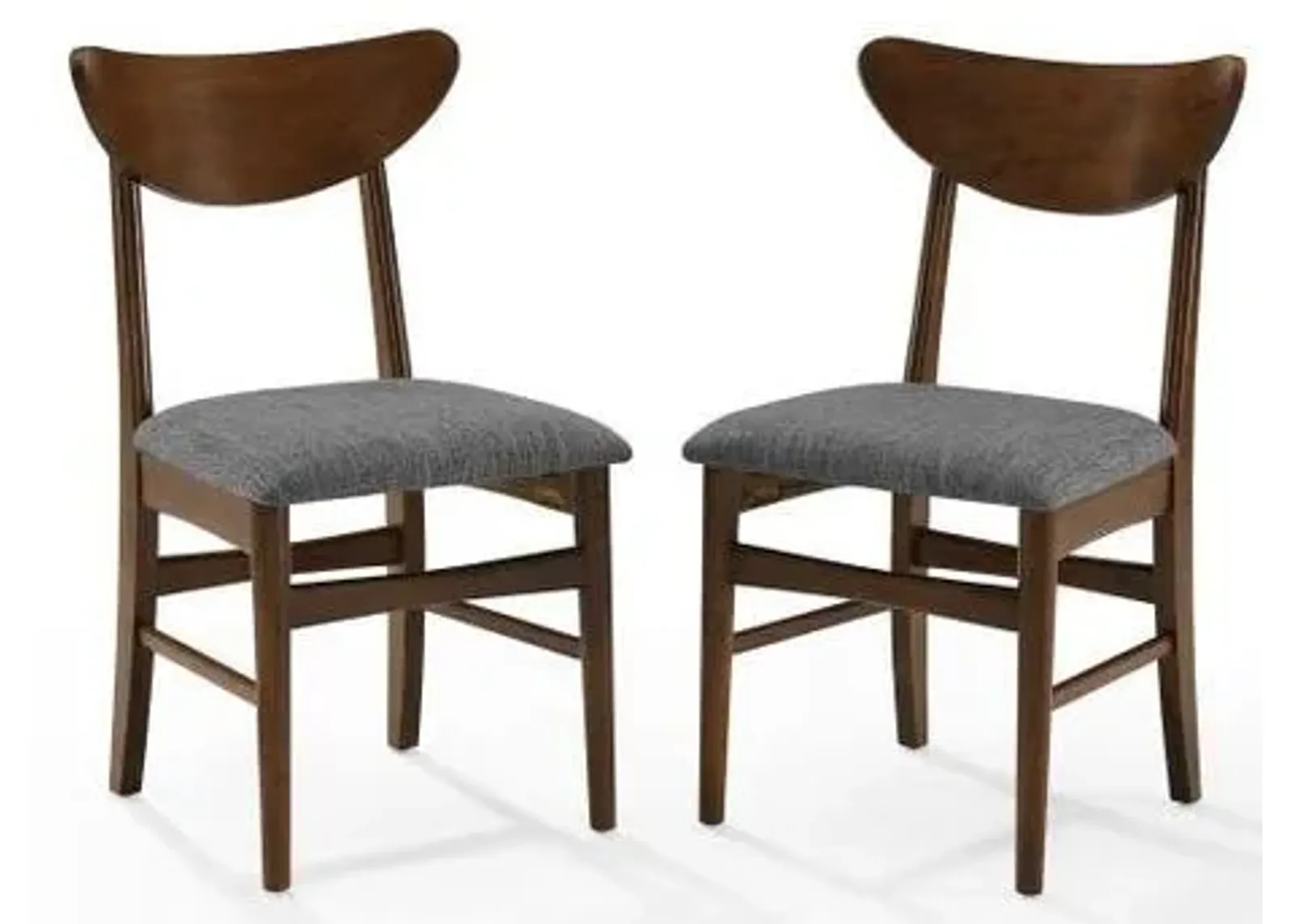 Crosley Furniture® Landon 2-Piece Mahogany/Gray Dining Chairs