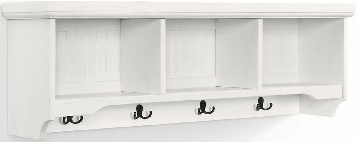 Crosley Furniture® Seaside Distressed White Storage Shelf