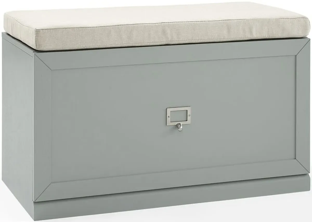 Crosley Furniture® Harper Gray/Creme Entryway Bench