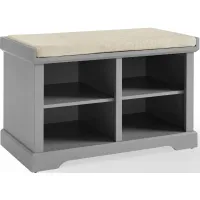 Crosley Furniture® Anderson Gray/Tan Storage Bench