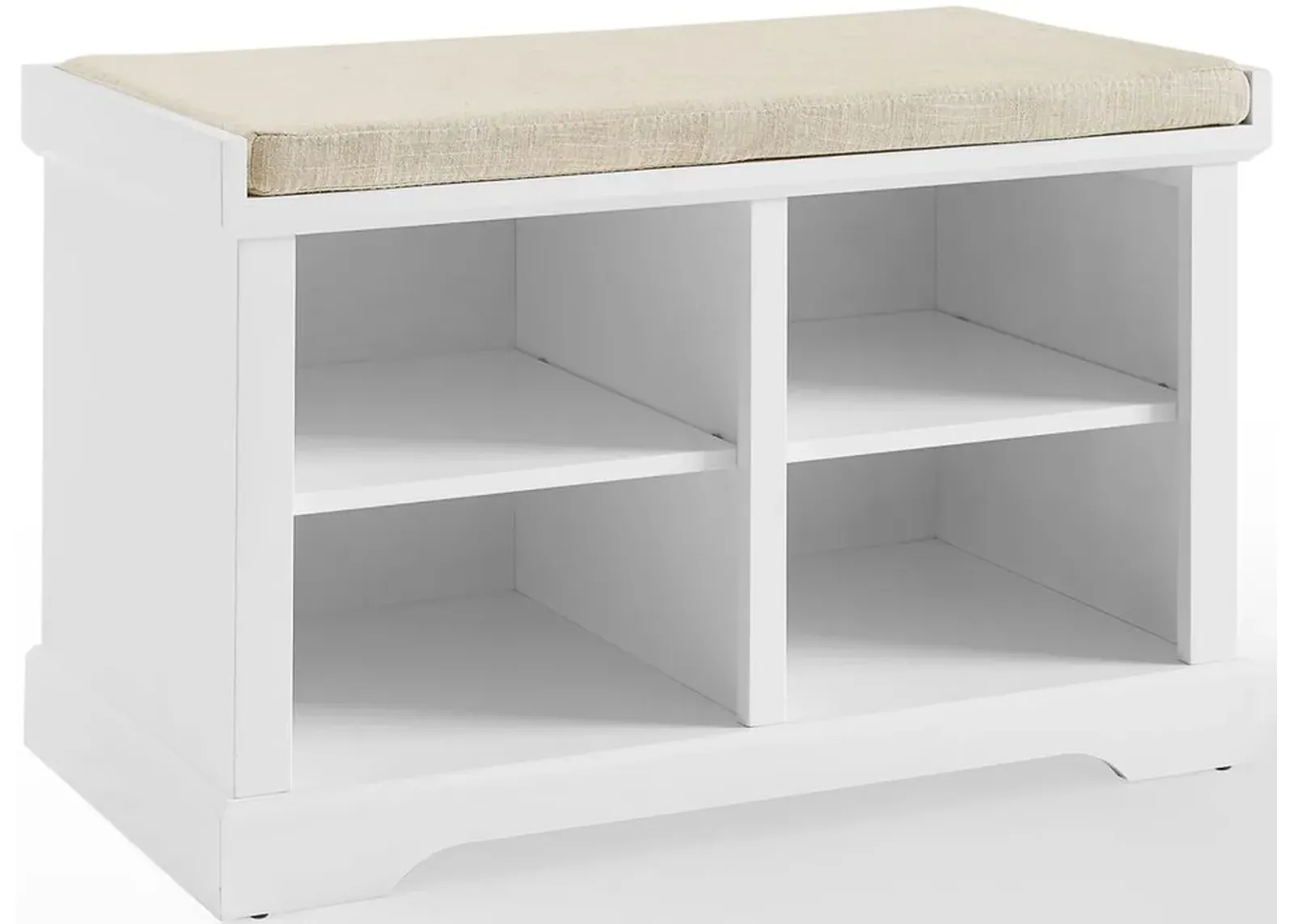 Crosley Furniture® Anderson White/Tan Storage Bench