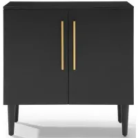 Crosley Furniture® Everett Matte Black Accent Cabinet