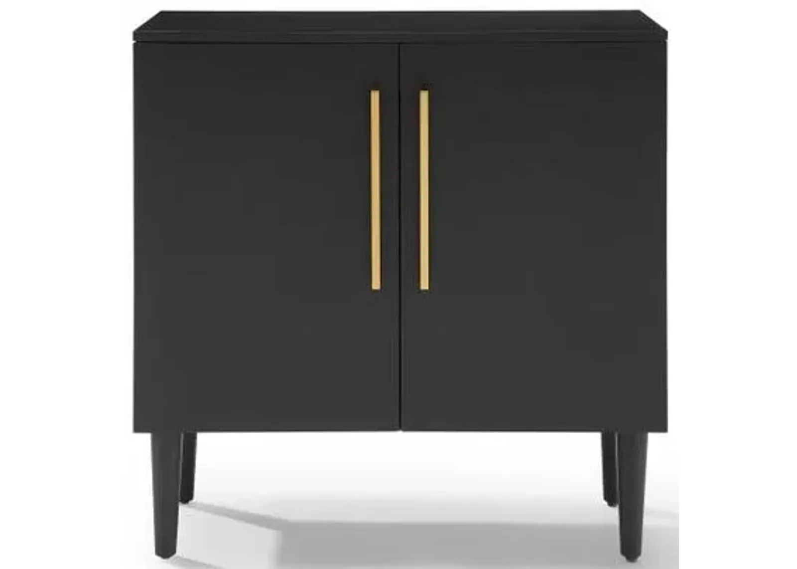 Crosley Furniture® Everett Matte Black Accent Cabinet