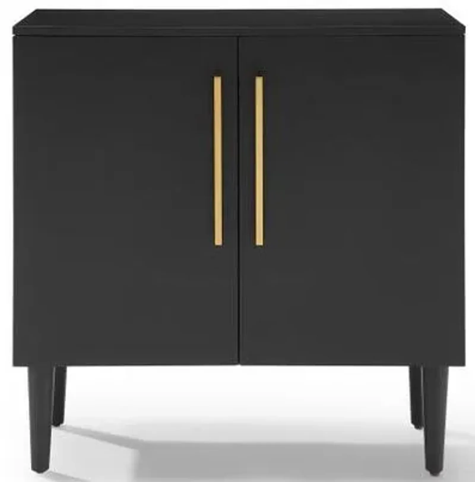 Crosley Furniture® Everett Matte Black Accent Cabinet