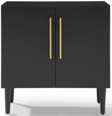 Crosley Furniture® Everett Matte Black Accent Cabinet