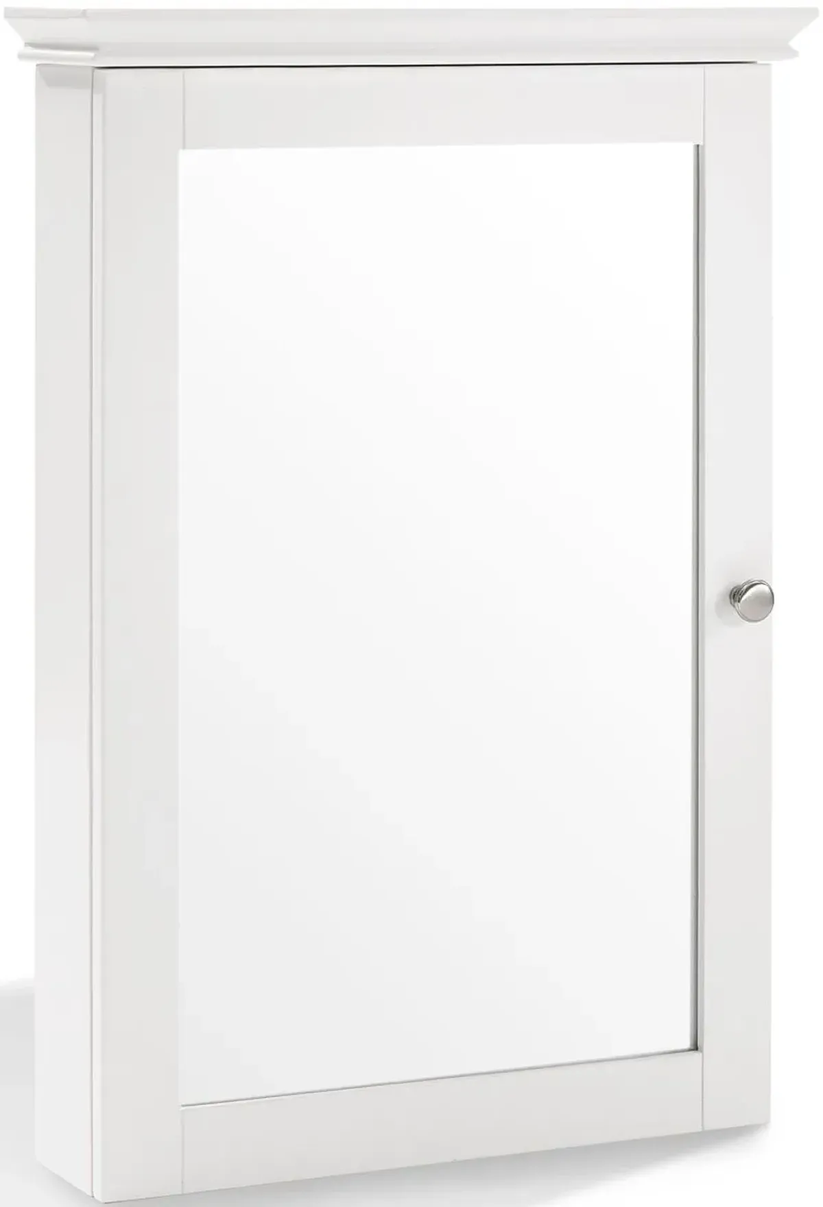 Crosley Furniture® Lydia White Mirrored Wall Cabinet