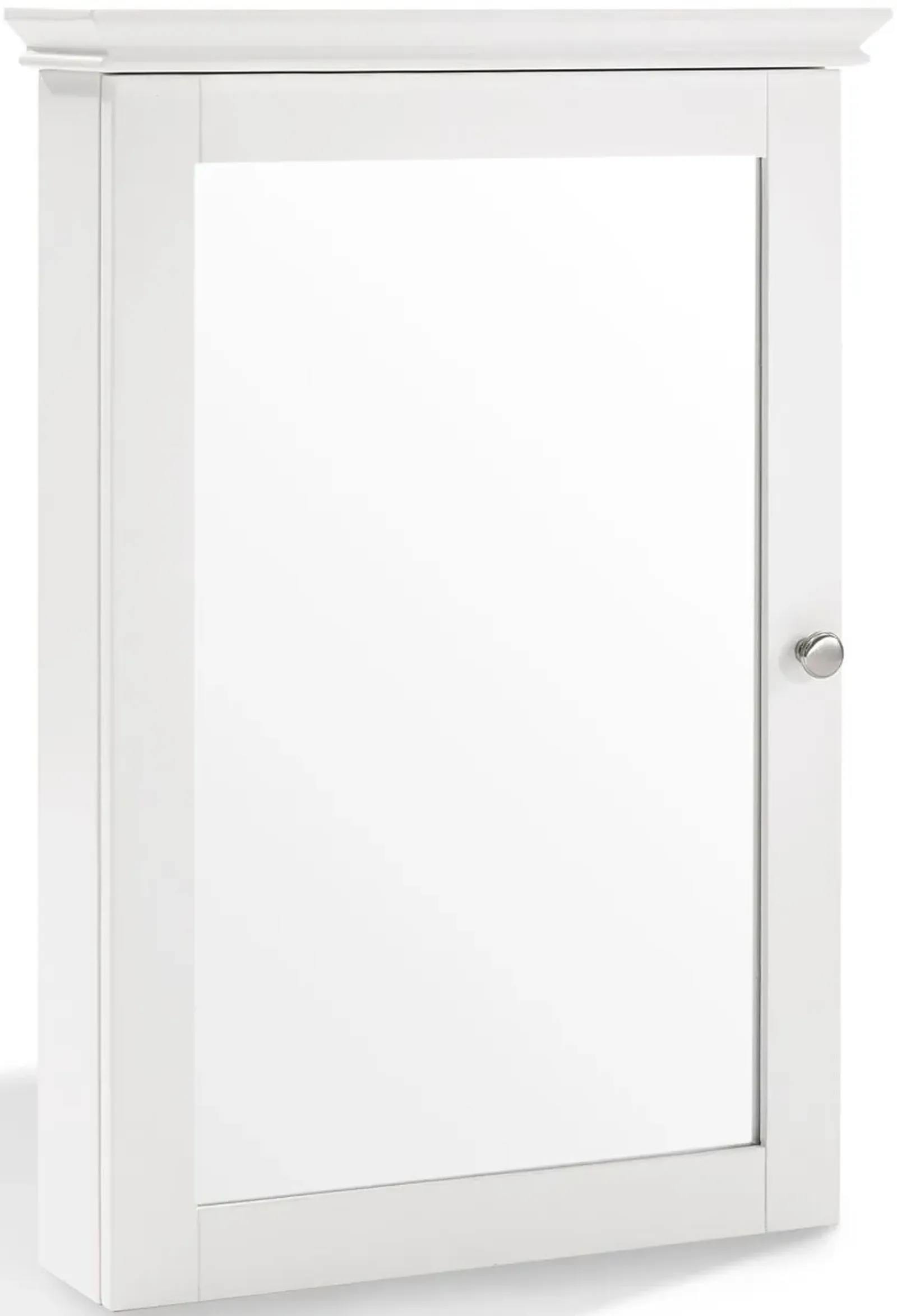 Crosley Furniture® Lydia White Mirrored Wall Cabinet