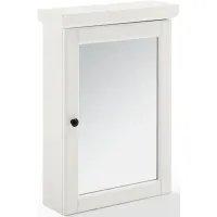 Crosley Furniture® Seaside Distressed White Mirrored Wall Cabinet