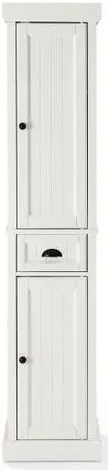 Crosley Furniture® Seaside Distressed White Linen Cabinet