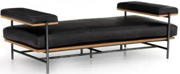 Four Hands Kennon Sonoma Black Chaise