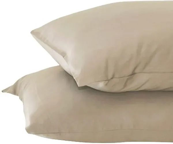 Cariloha Resort 2-Piece Bamboo Viscose Stone King Pillow Case Set