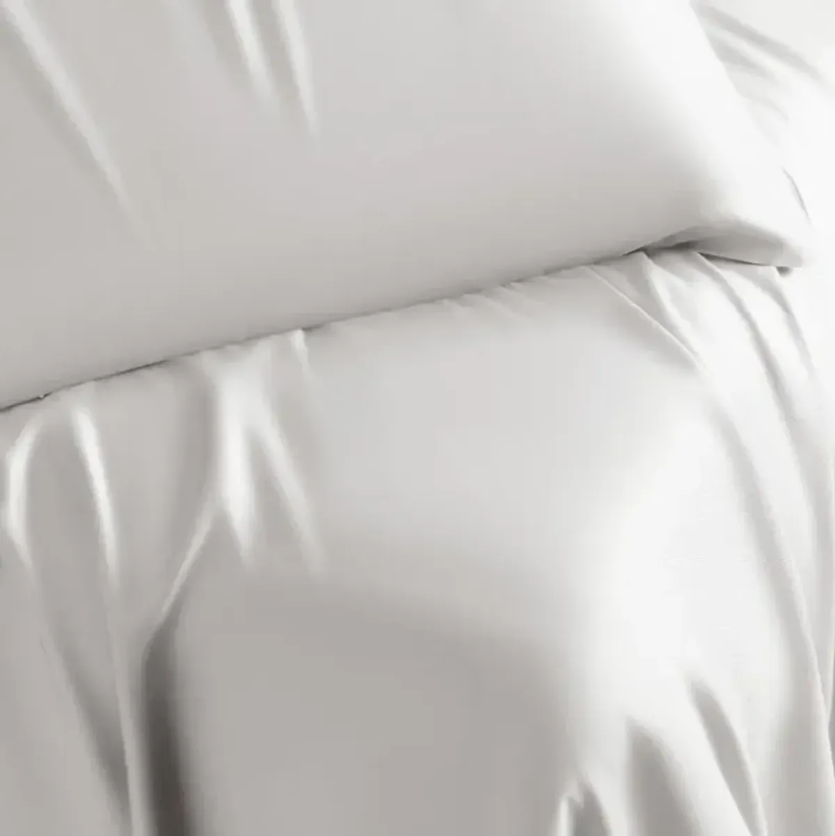 Cariloha Natural Satin Retreat 4-Piece White Split King Sheet Set