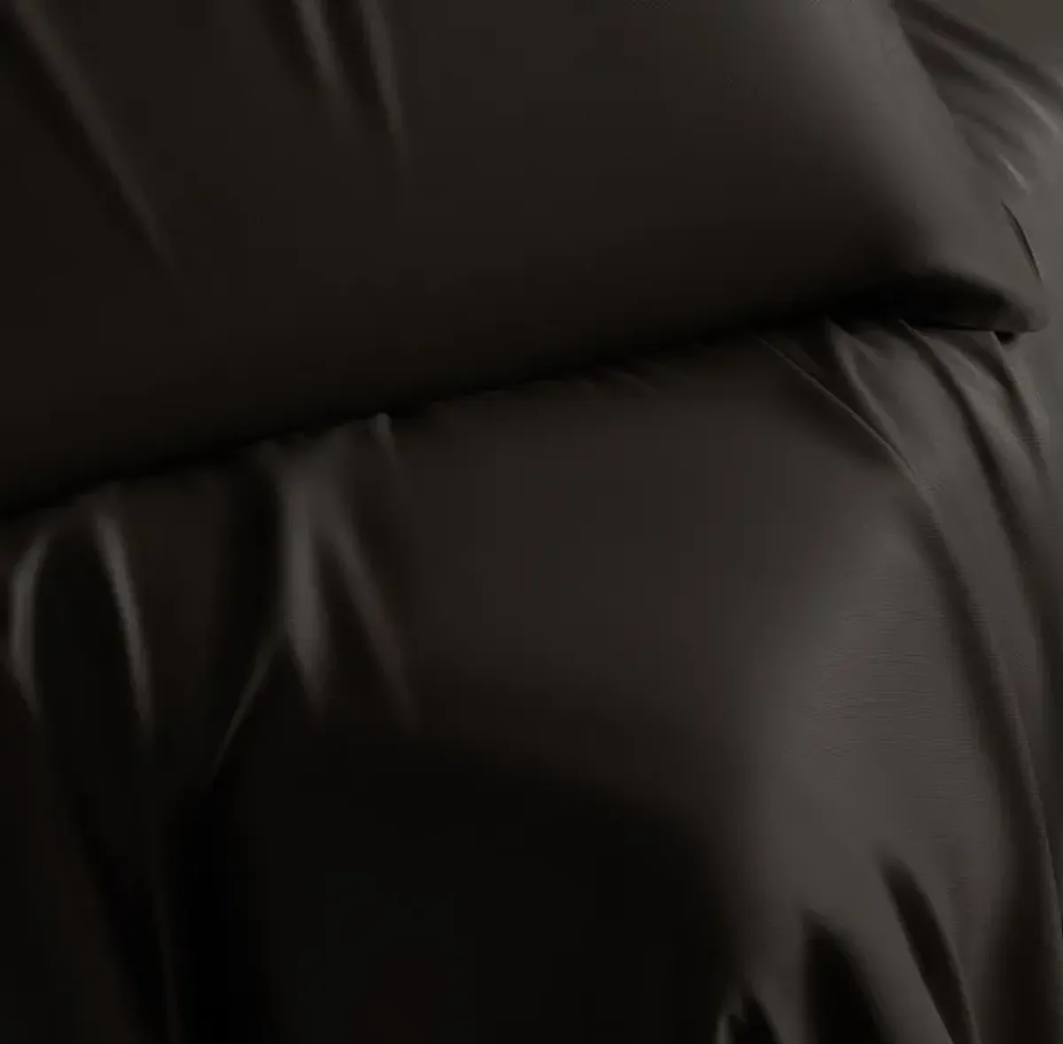 Cariloha Natural Satin Retreat 4-Piece Black Sand Split King Sheet Set