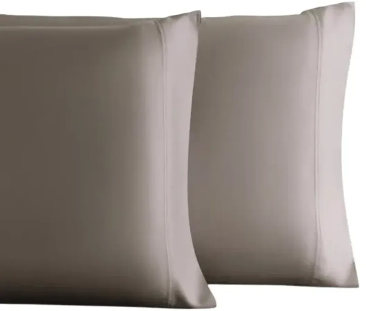 Cariloha Natural Satin Retreat 2-Piece Coastal Gray King Pillow Case Set
