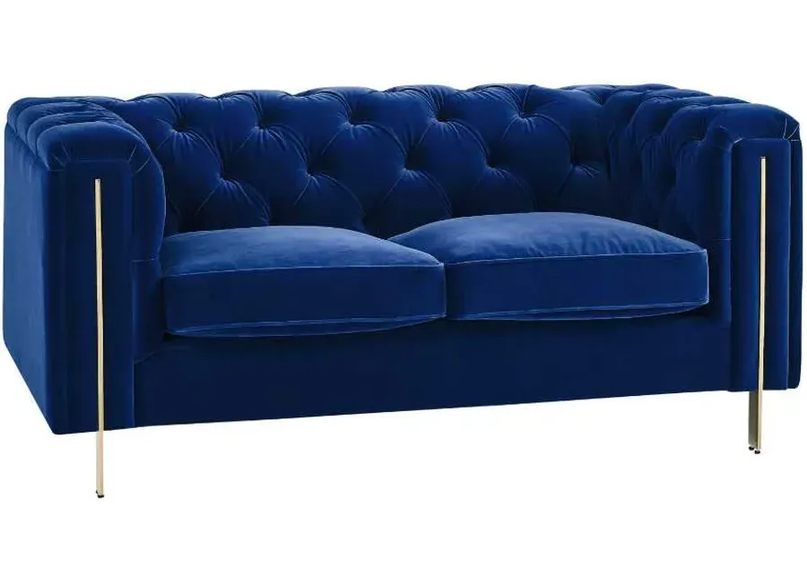 Steve Silver Co. Charlene Blue Loveseat