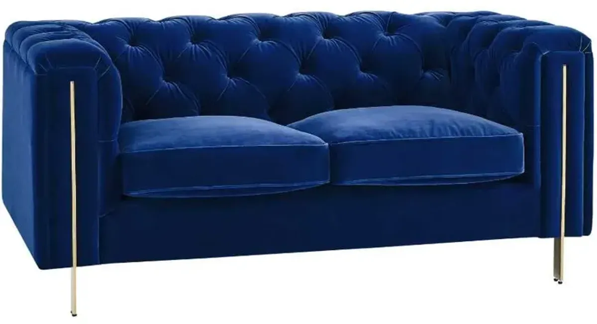 Steve Silver Co. Charlene Blue Loveseat