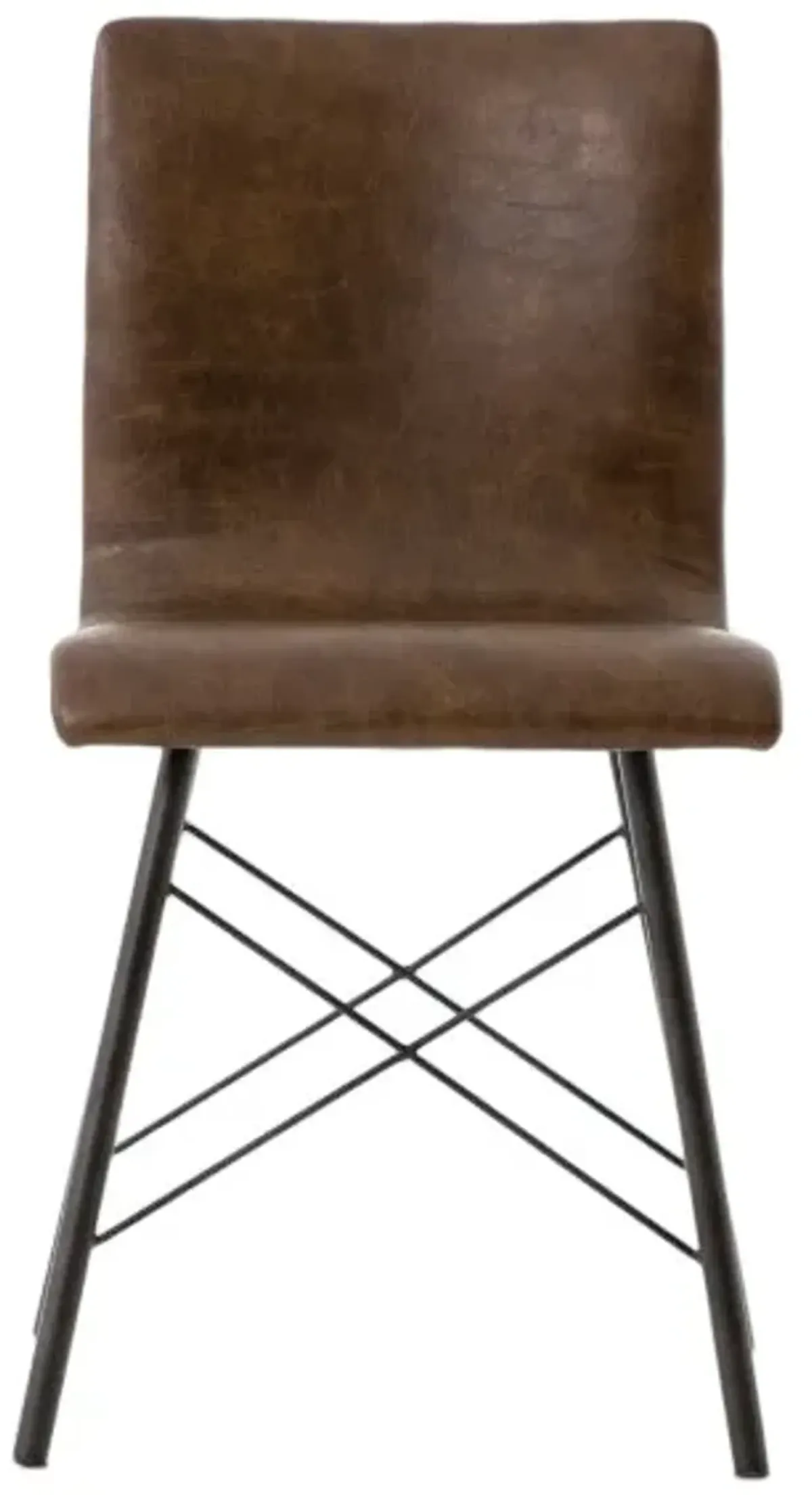 Four Hands Diaw Distressed Brown Dining Side Chair
