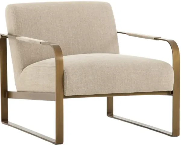 Four Hands Jules Stonewash Print Ecru Chair