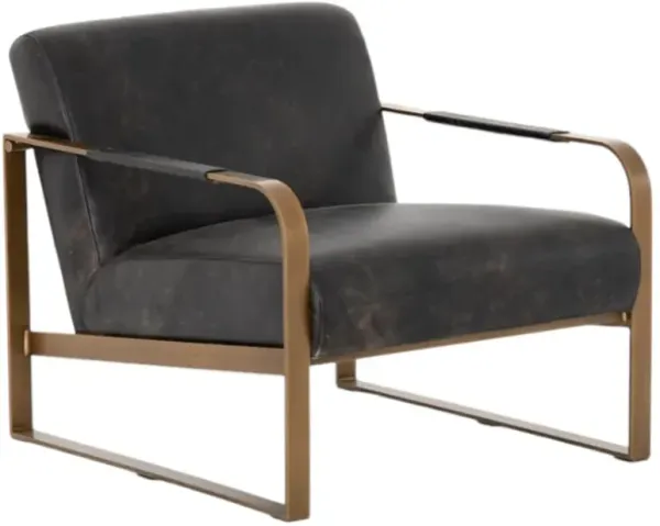 Four Hands Jules Rialto Ebony Chair