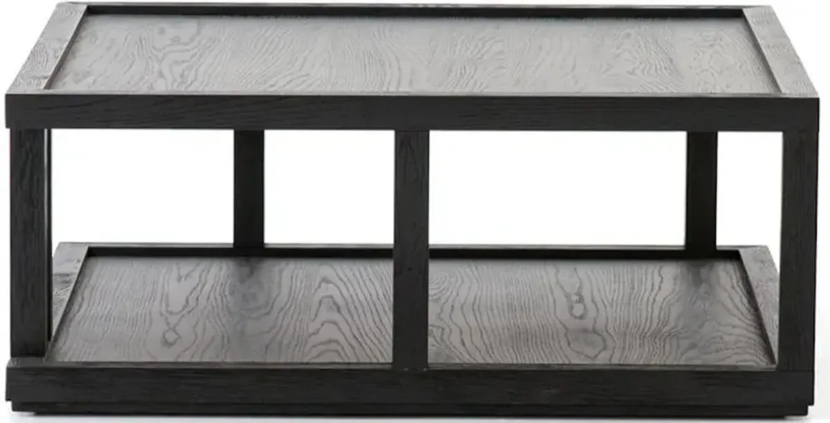 Four Hands Charley Drifted Black Coffee Table