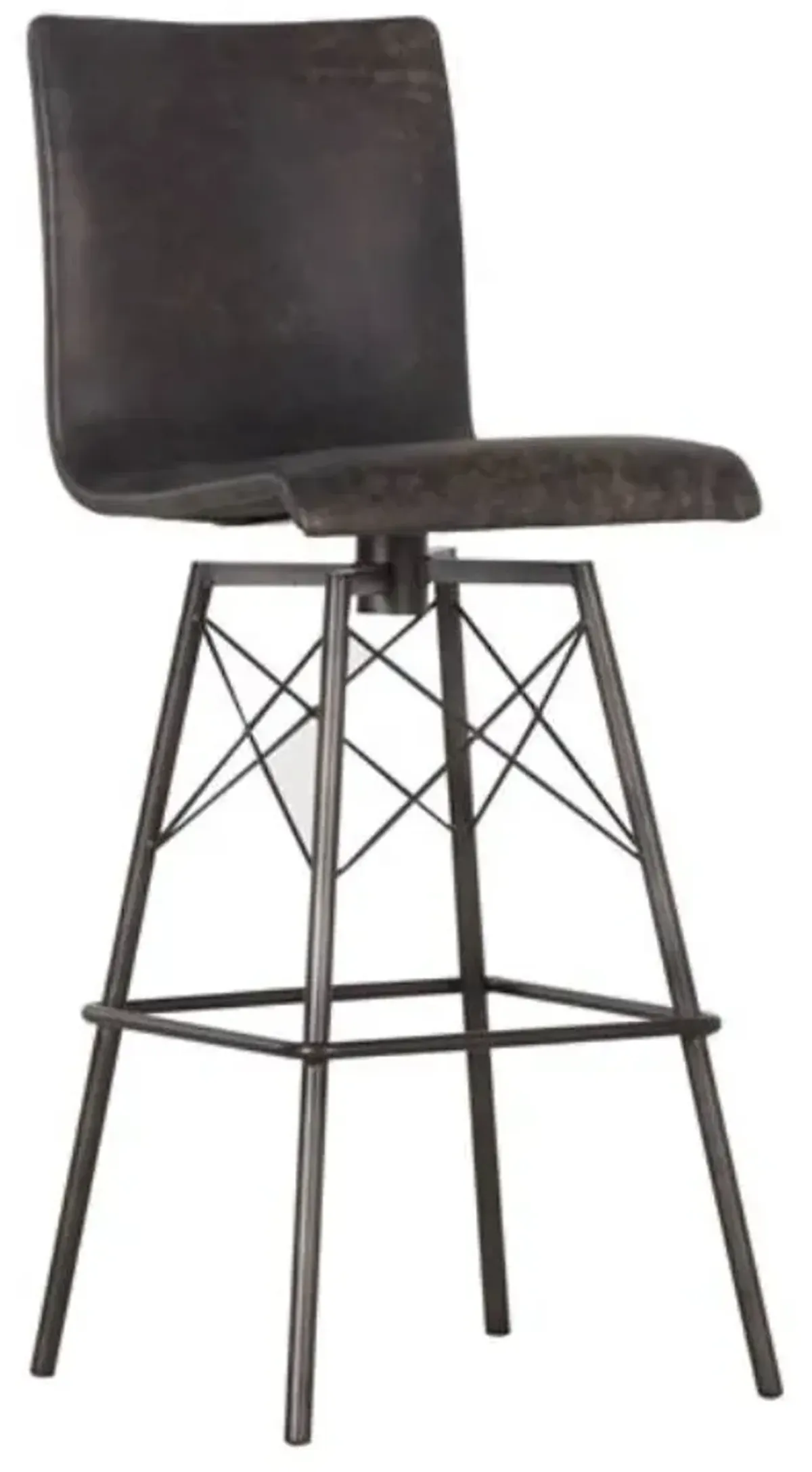 Four Hands Diaw Rialto Ebony Bar Stool