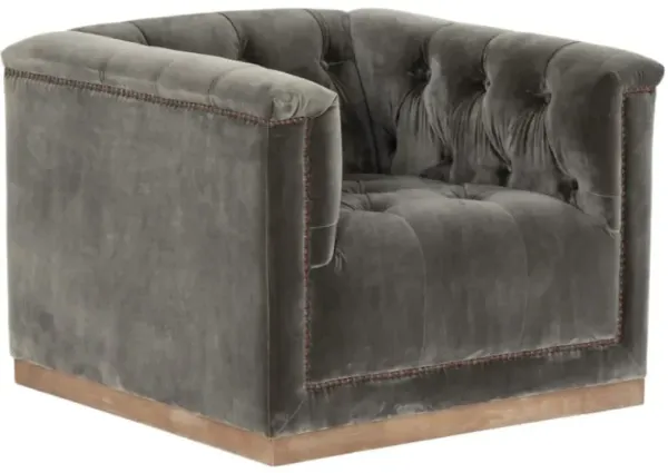 Four Hands Maxx Sapphire Birch Swivel Chair