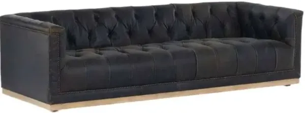 Four Hands Maxx Destroyed Black Sofa