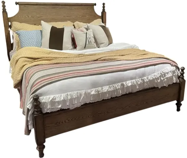 Legacy Classic Vintage Market Barnwood Oak King Shelter Bed