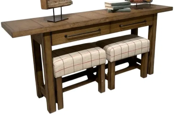 Legacy Classic Vintage Market Barnwood Oak Console Table