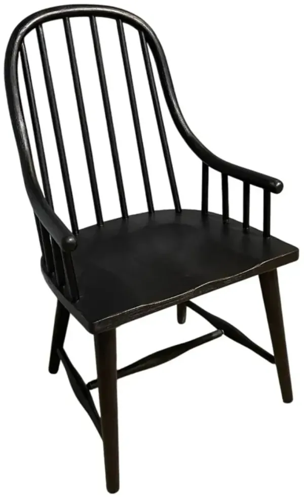 Legacy Classic Vintage Market Kettle Black Windsor Arm Chair