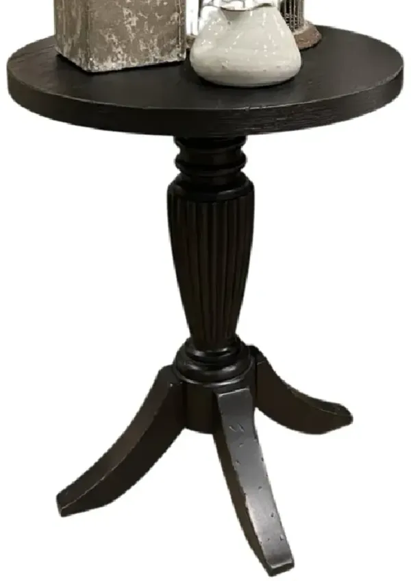Legacy Classic Vintage Market Kettle Black Round End Table