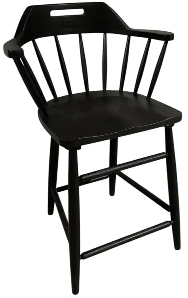 Legacy Classic Vintage Market Kettle Black Spindle Back Counter Height Chair