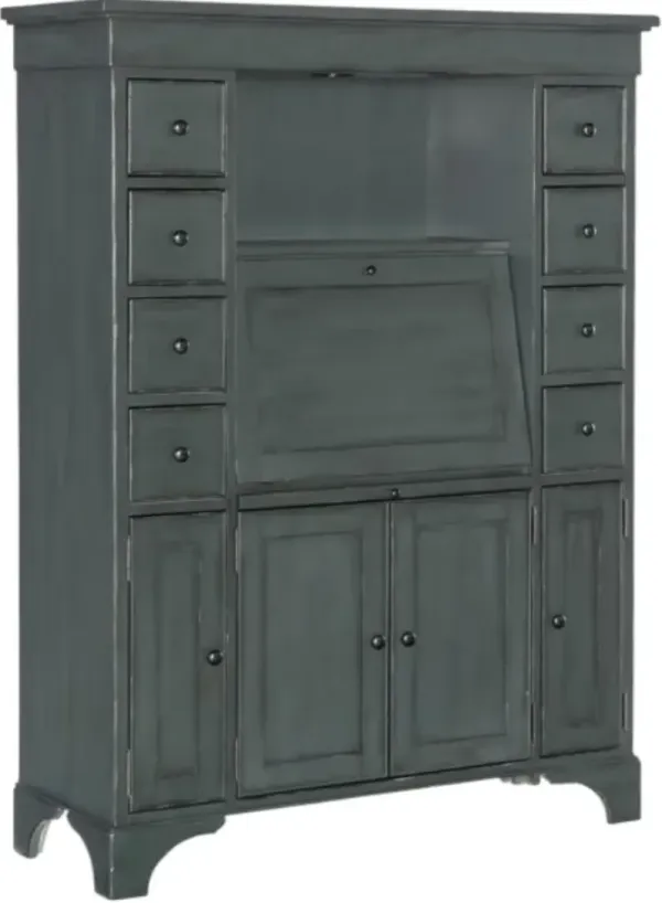 Legacy Classic Vintage Market Mallard Green Secretary Cabinet