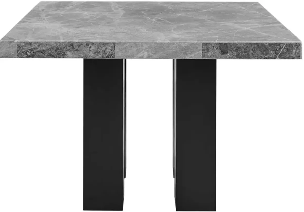 Steve Silver Co. Camila Gray Dining Table with Black Base