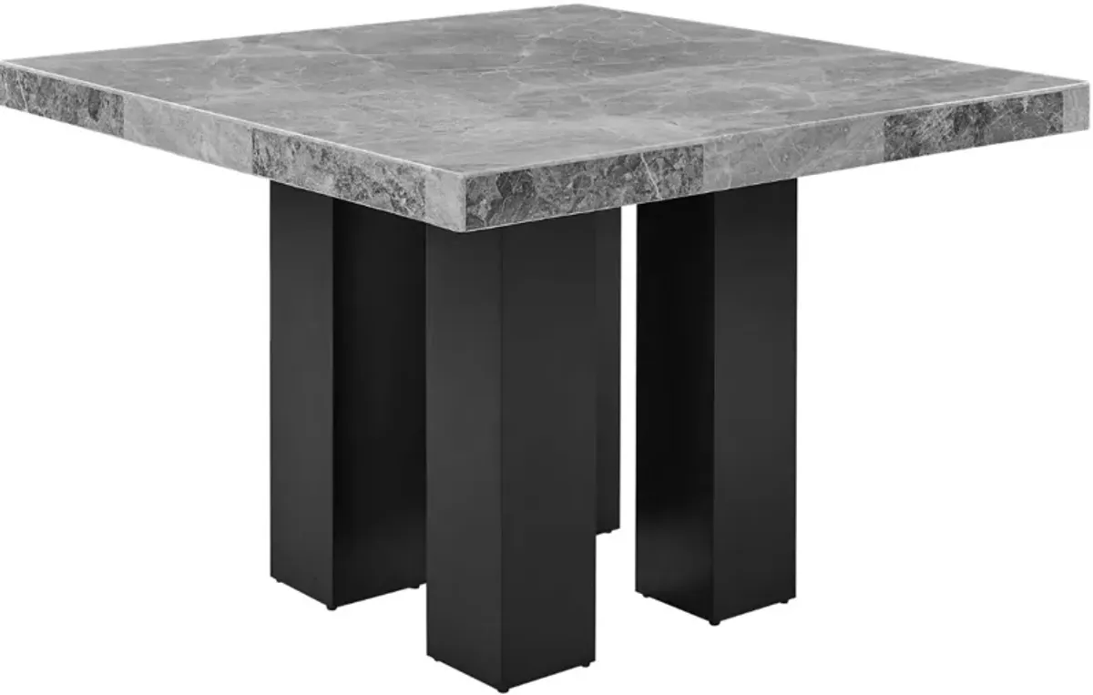 Steve Silver Co. Camila Gray Counter Height Dining Table with Ebony Base