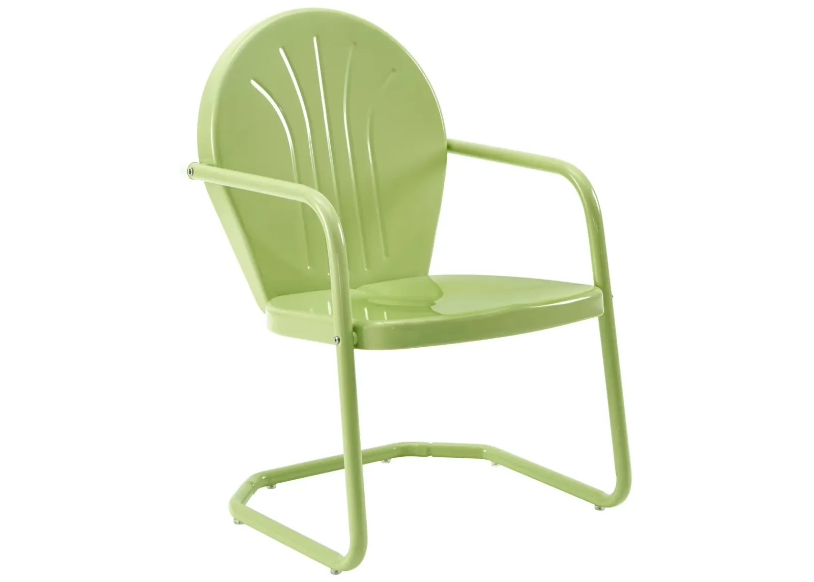 Crosley Furniture® Griffith Key Lime Gloss Outdoor Metal Armchair