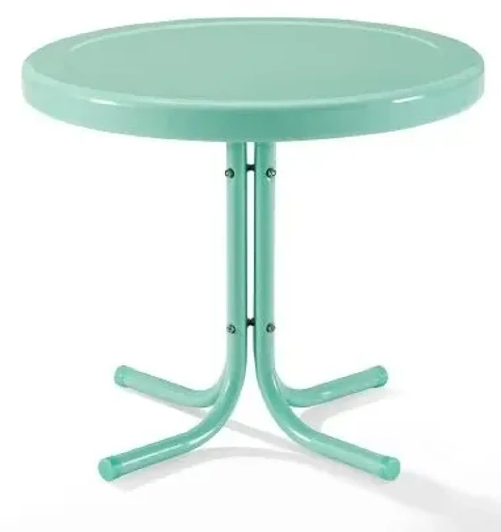 Crosley Furniture® Griffith Aqua Gloss Outdoor Metal Side Table