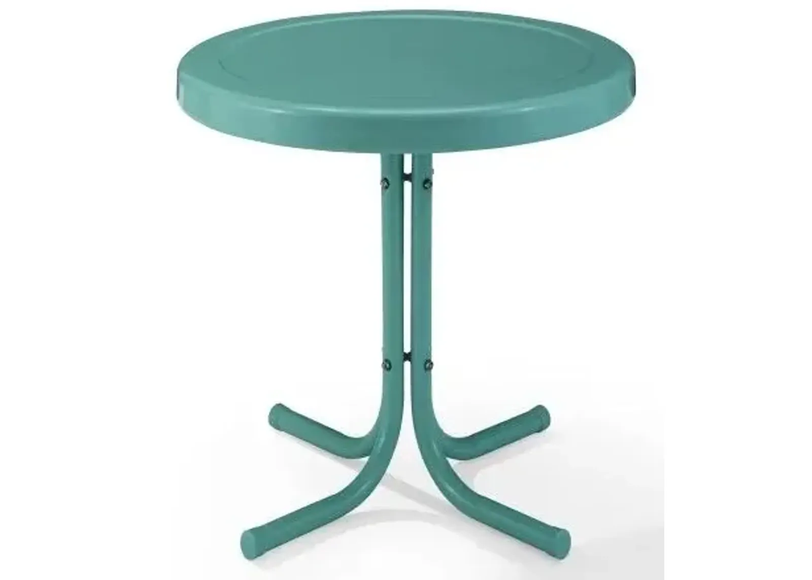 Crosley Furniture® Griffith Pastel Blue Satin Outdoor Metal Side Table