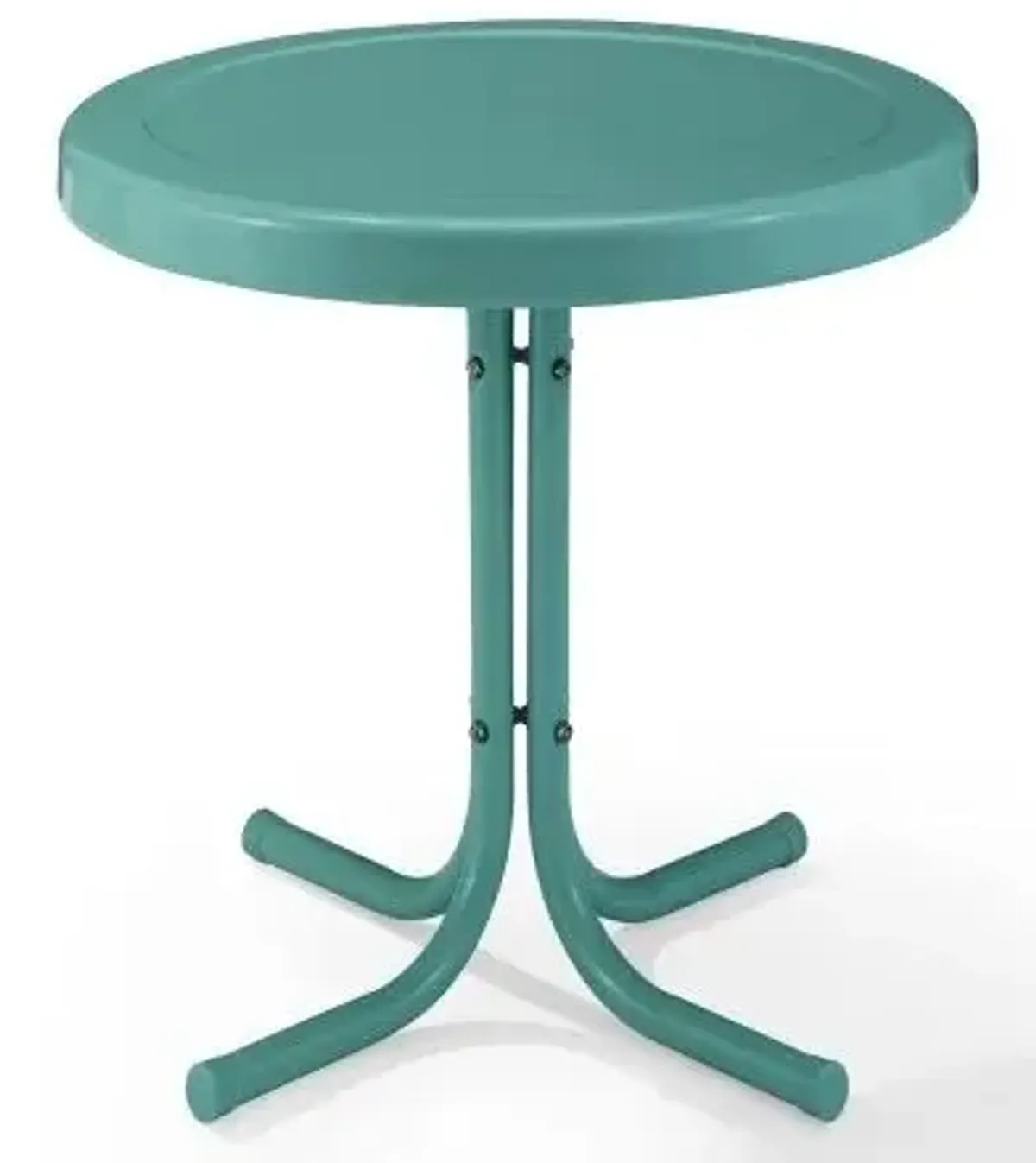 Crosley Furniture® Griffith Pastel Blue Satin Outdoor Metal Side Table