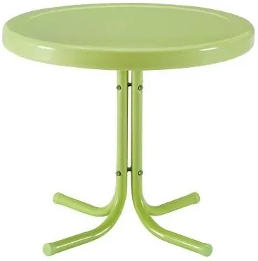 Crosley Furniture® Griffith Key Lime Gloss Outdoor Metal Side Table