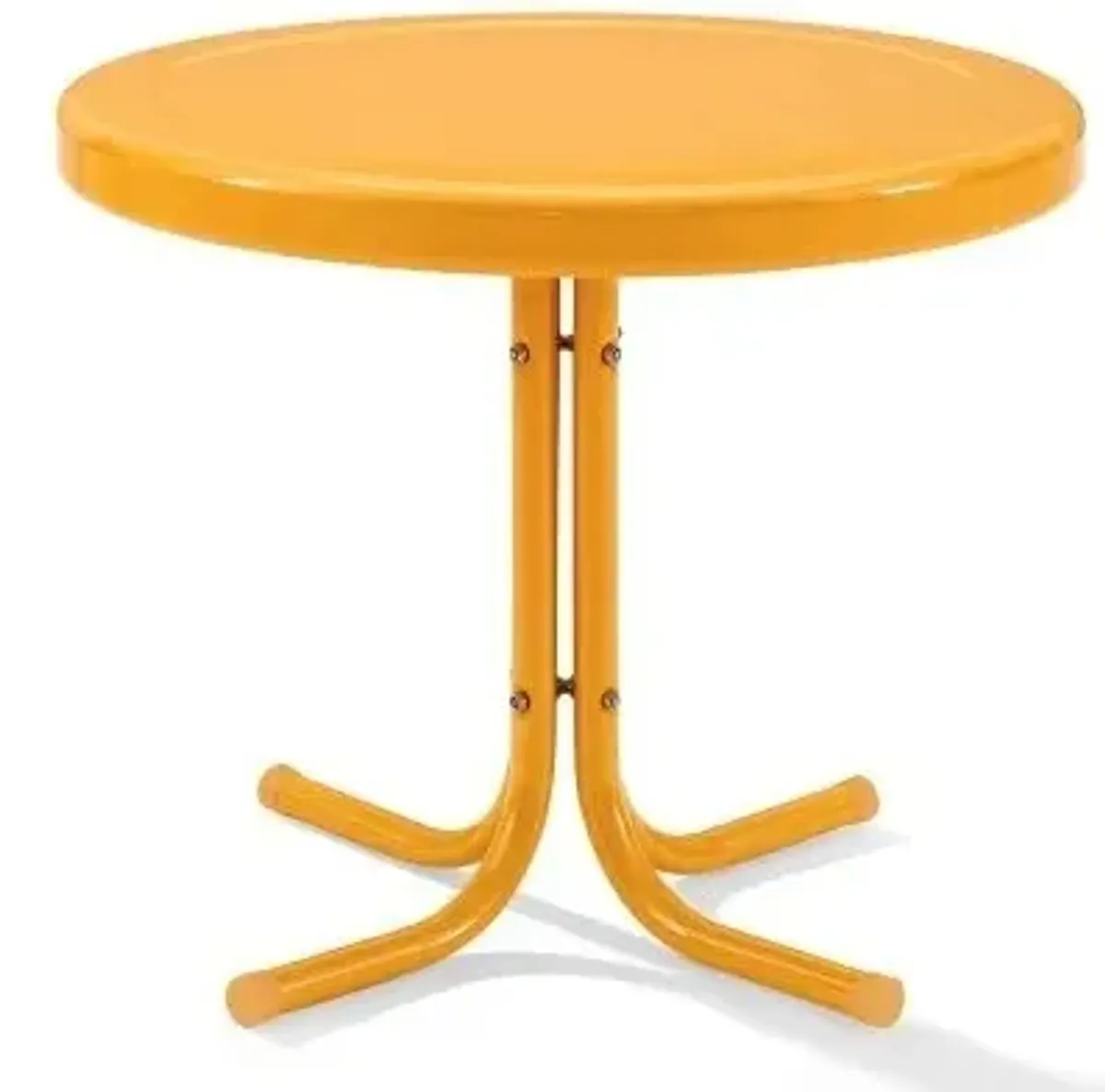 Crosley Furniture® Griffith Tangerine Gloss Outdoor Metal Side Table