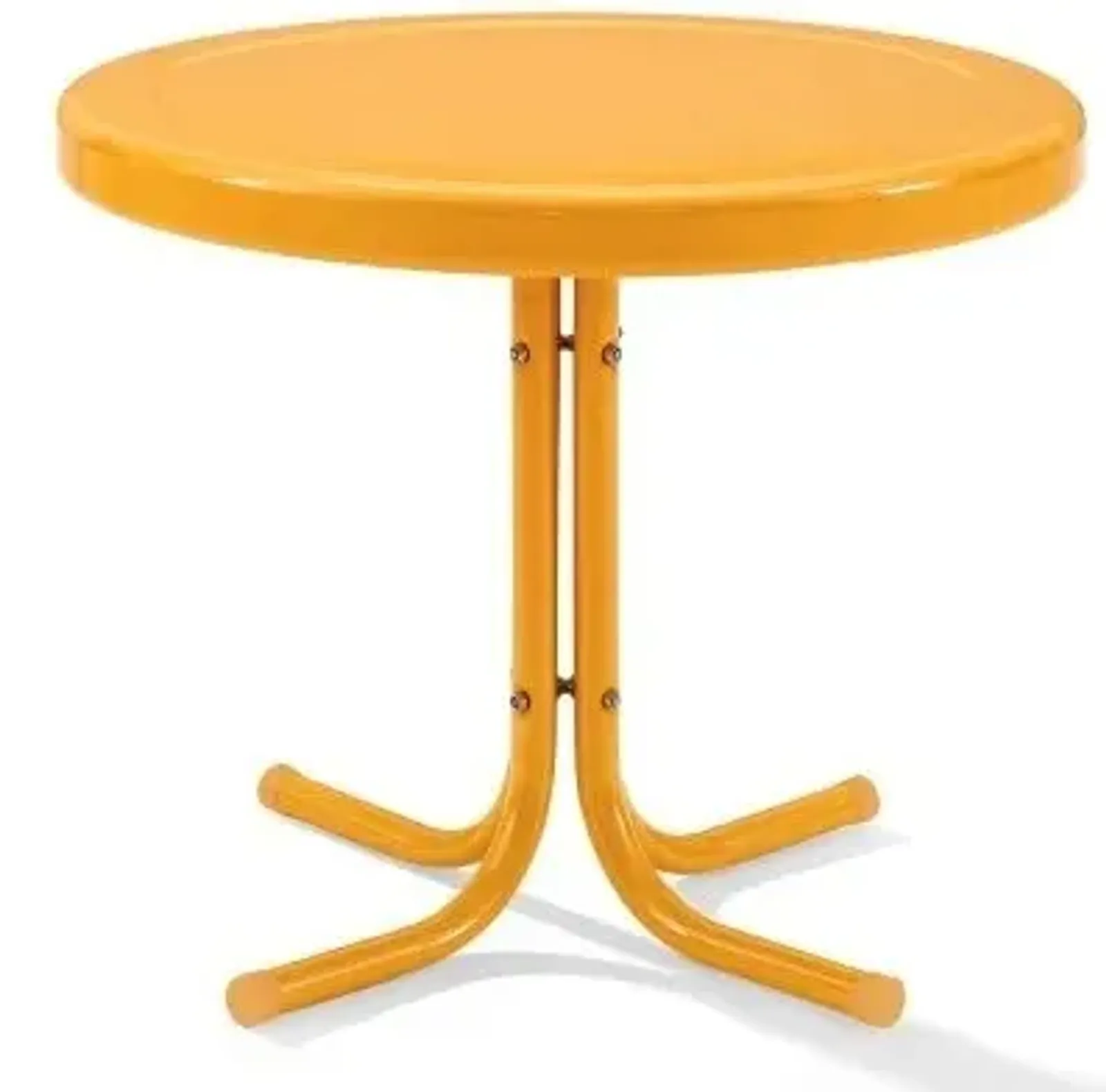 Crosley Furniture® Griffith Tangerine Gloss Outdoor Metal Side Table