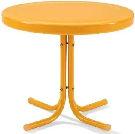 Crosley Furniture® Griffith Tangerine Gloss Outdoor Metal Side Table