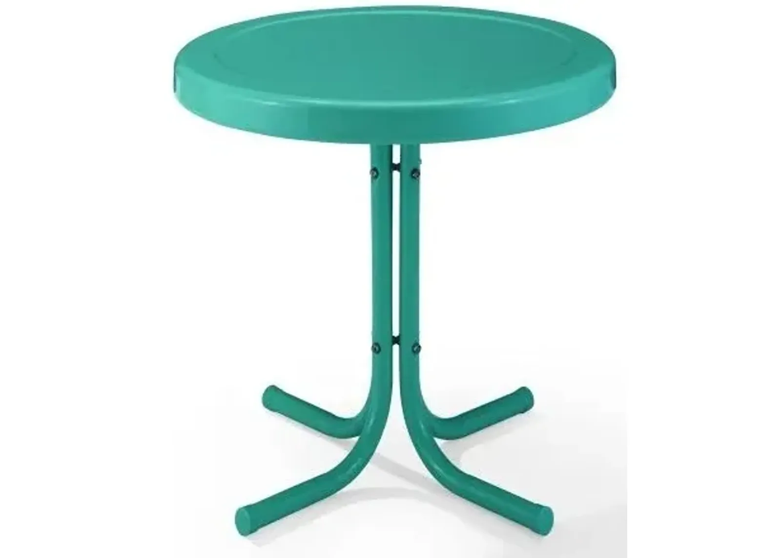 Crosley Furniture® Griffith Turquoise Gloss Outdoor Metal Side Table