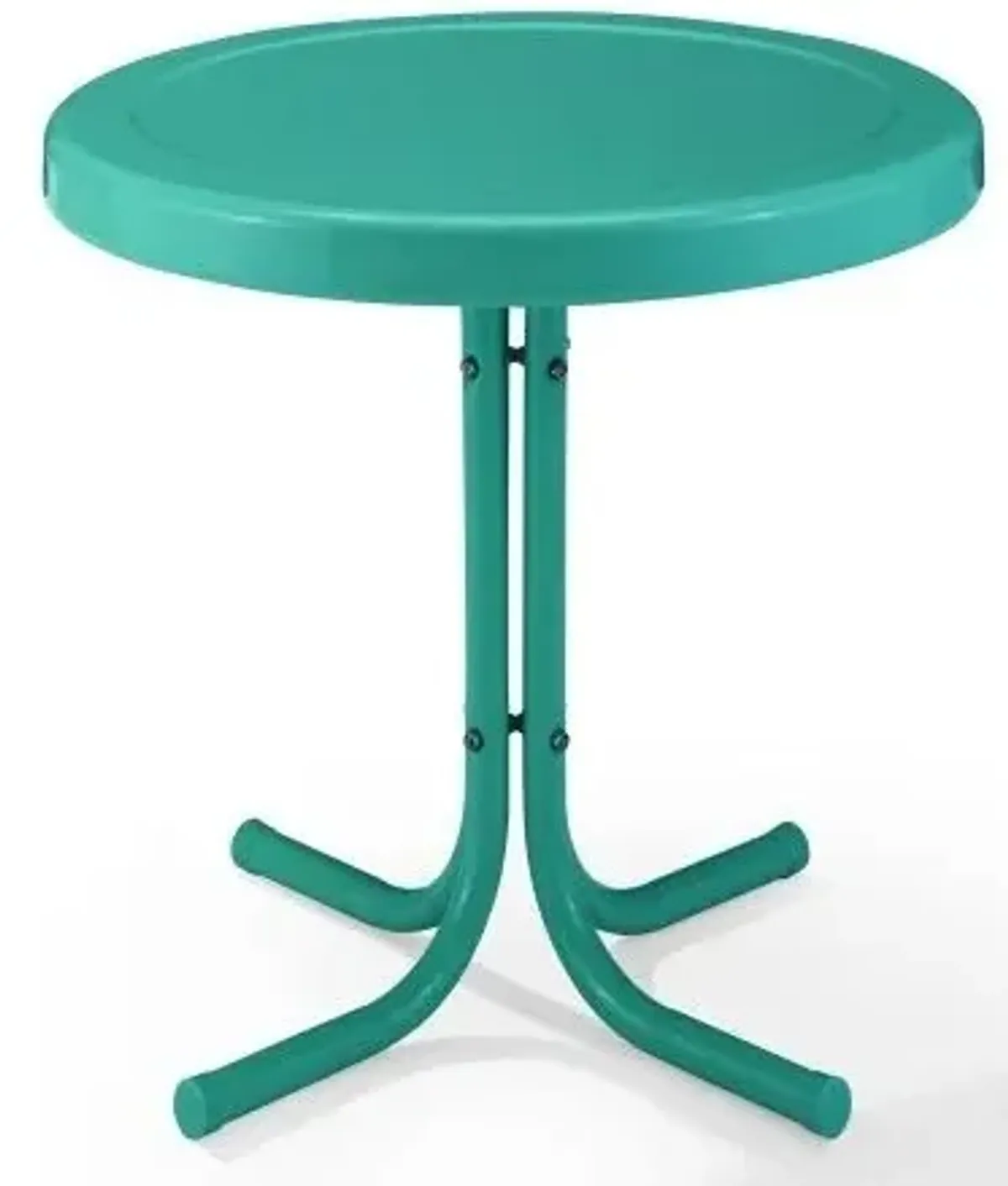 Crosley Furniture® Griffith Turquoise Gloss Outdoor Metal Side Table