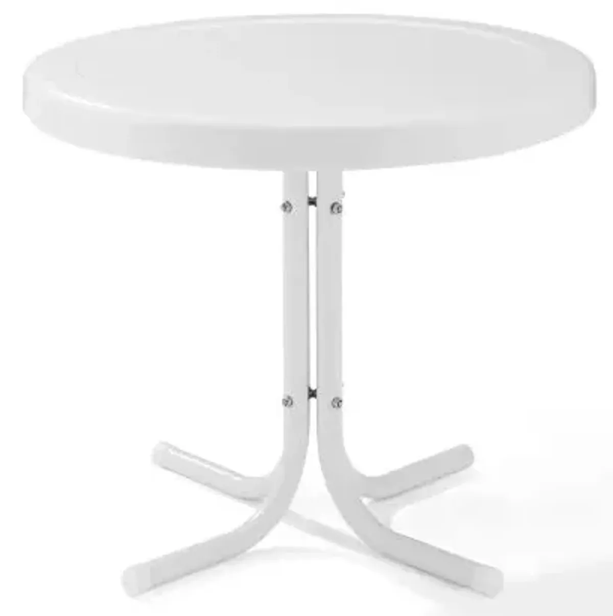 Crosley Furniture® Griffith White Satin Outdoor Metal Side Table