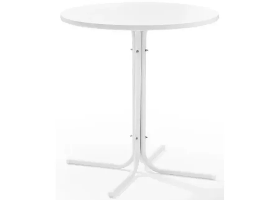 Crosley Furniture® Griffith White Satin Outdoor Metal Bistro Table